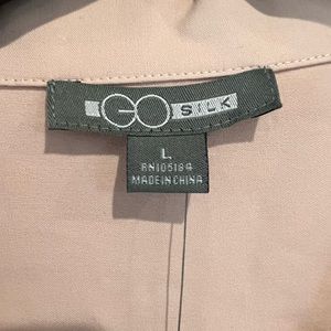 Beautiful Go Silk long sleeve blouse.  Brand new